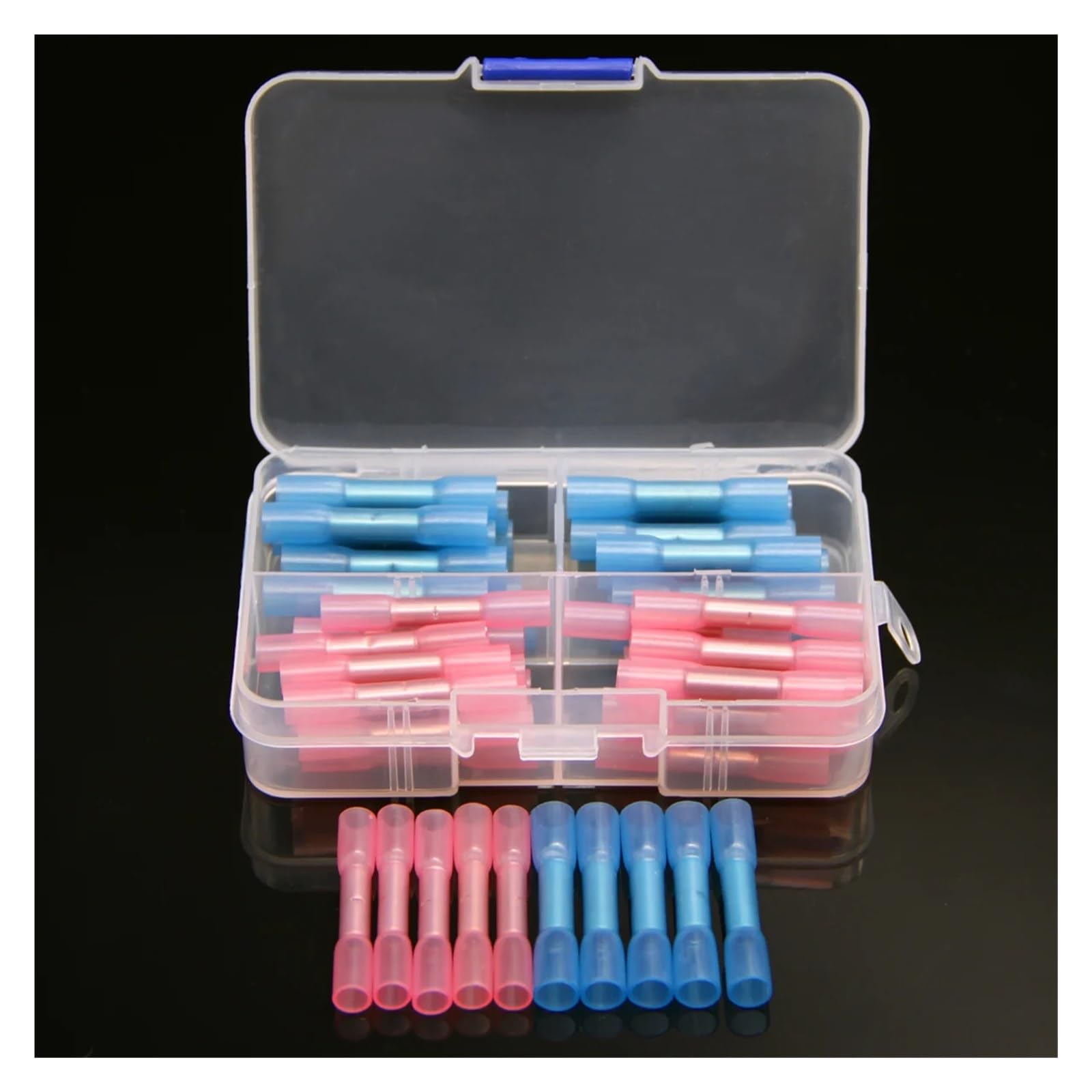50PCS Assortment Seal Wire Butt Insulated Connectors Heat Shrink Crimp Terminals Automotive Kit 14-22AWG von JVNTOPIHW