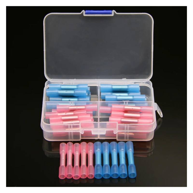 50PCS Assortment Seal Wire Butt Insulated Connectors Heat Shrink Crimp Terminals Automotive Kit 14-22AWG von JVNTOPIHW