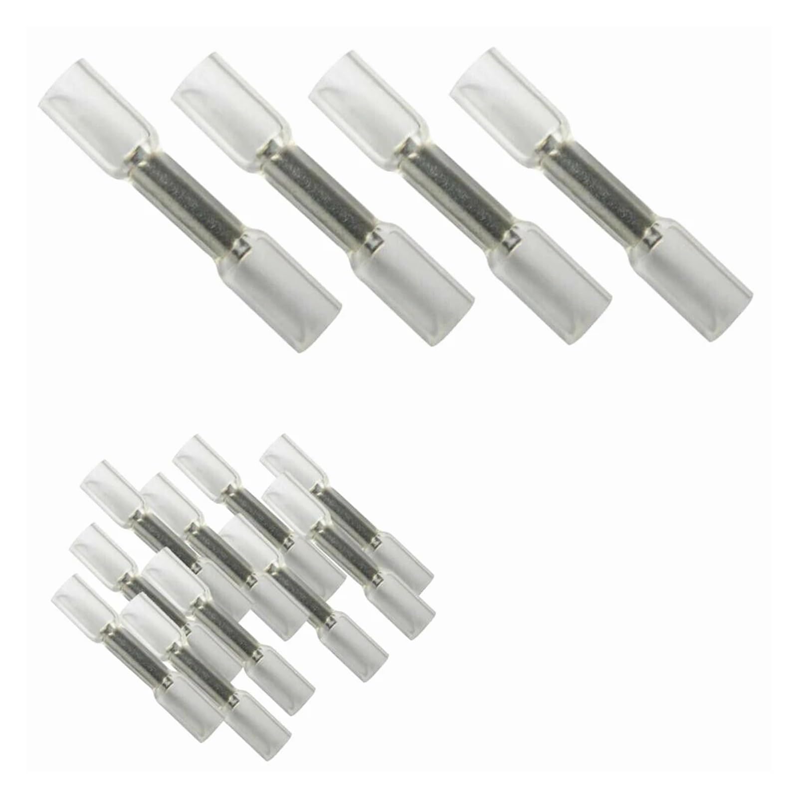 50PCS Electrical Wire Butt Splice Insulated Soldering Connectors Seal Heat Shrink Crimp Terminals 26-24AWG Kit von JVNTOPIHW