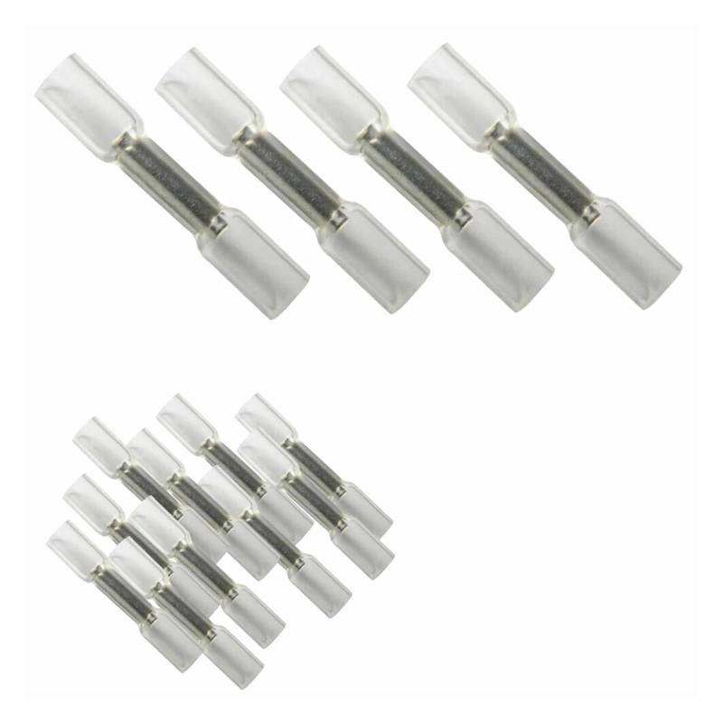 50PCS Electrical Wire Butt Splice Insulated Soldering Connectors Seal Heat Shrink Crimp Terminals 26-24AWG Kit von JVNTOPIHW