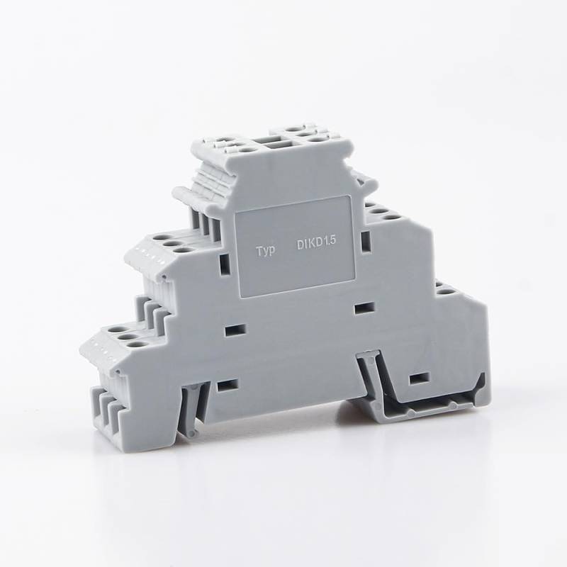 50Pcs Din Rail Terminal Block DIKD-1.5 Three Layer 3 Level Sensor Actuator Triple Wire Connector DIKD1.5 Wire Conductor von JVNTOPIHW