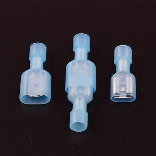 50pcs Male and Female Electrical Crimp Terminator Set Blue Fully Insulated Wire Cable Connector 16-14AWG von JVNTOPIHW