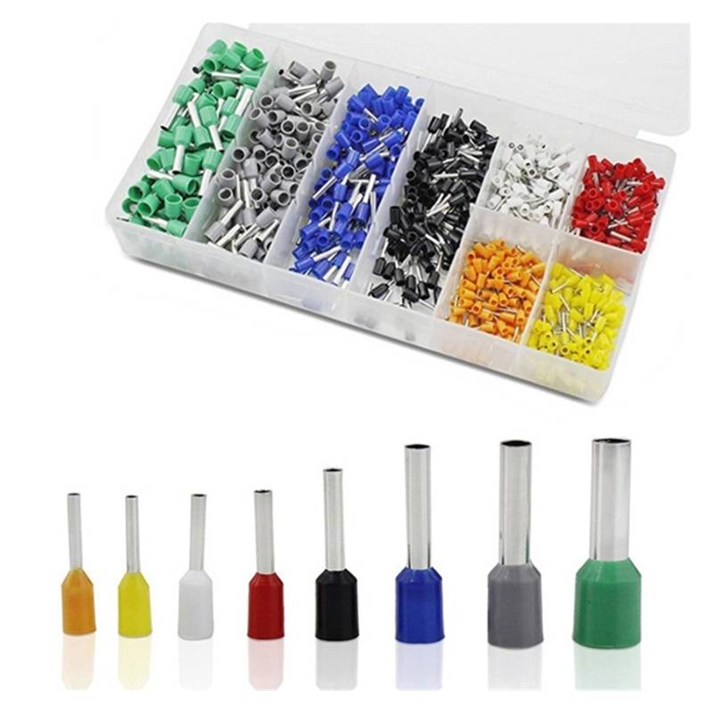 800PCS Bootlace Ferrules kit set Wire Copper Crimp Connector Insulated Cord Pin End Terminal von JVNTOPIHW
