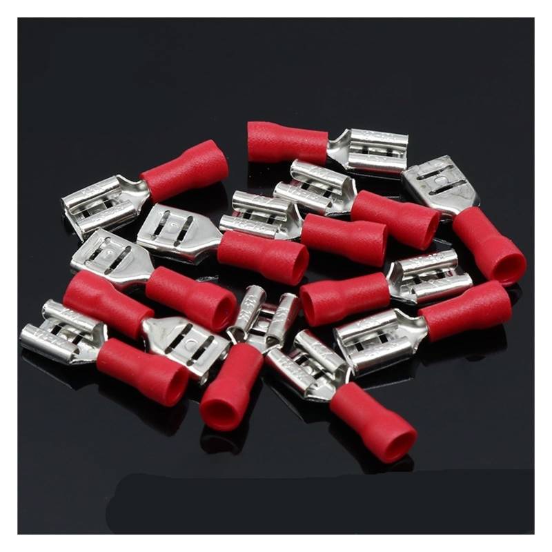 FDD1.25-250 insulating Female Insulated Electrical Crimp Terminal Connectors Cable Wire Connector 100PCS/Pack FDD1-250 FDD von JVNTOPIHW