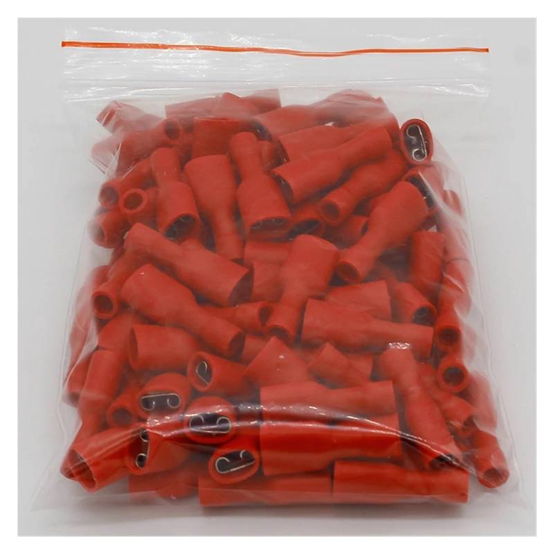 FDFD1-250 FDFD1.25-250 insulating Female Insulated Electrical Crimp Terminal Connectors Cable Wire Connector 100PCS/Pack FDFD von JVNTOPIHW