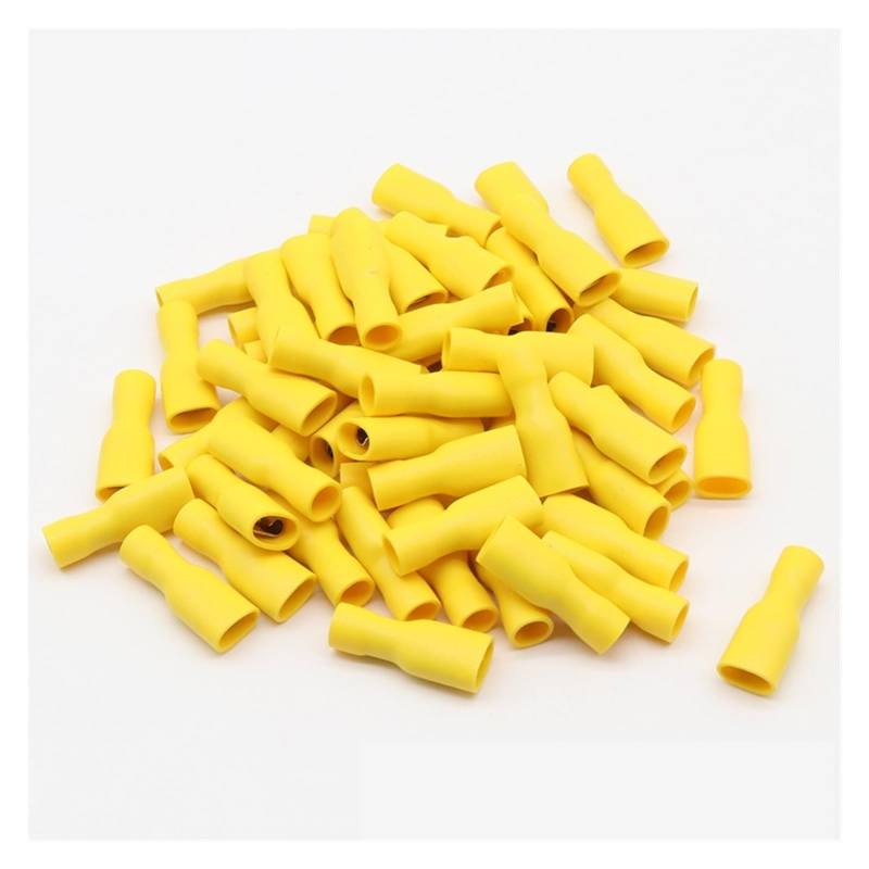 FDFD5-250 FDFD5.5-250 Female Insulated Electrical Crimp Terminal Connectors Cable Wire Connector 100PCS/Pack AWG 12-10 FDFD von JVNTOPIHW