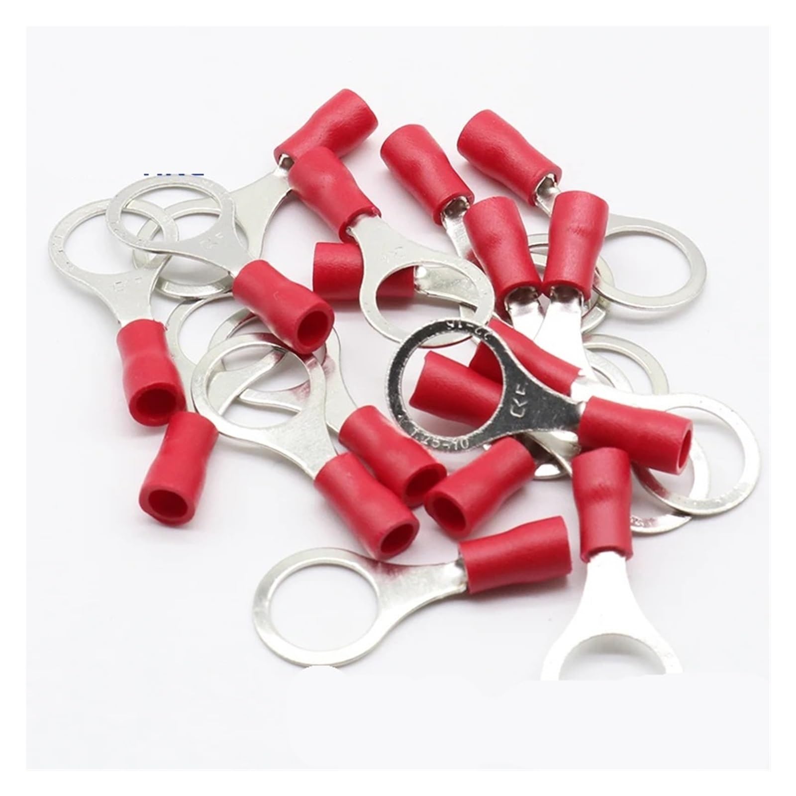 RV1.25-10 Red 22-16 AWG 0.5-1.5mm2 Insulated Ring Terminal Connector Cable Wire Connector 100PCS/Pack RV1-10 RV RV1.25-10 Red 22-16 AWG 0.5-1.5mm2 Insulated Ring Terminal Connector Cable Wire Connector 100PCS/Pack RV1-10 RV von JVNTOPIHW