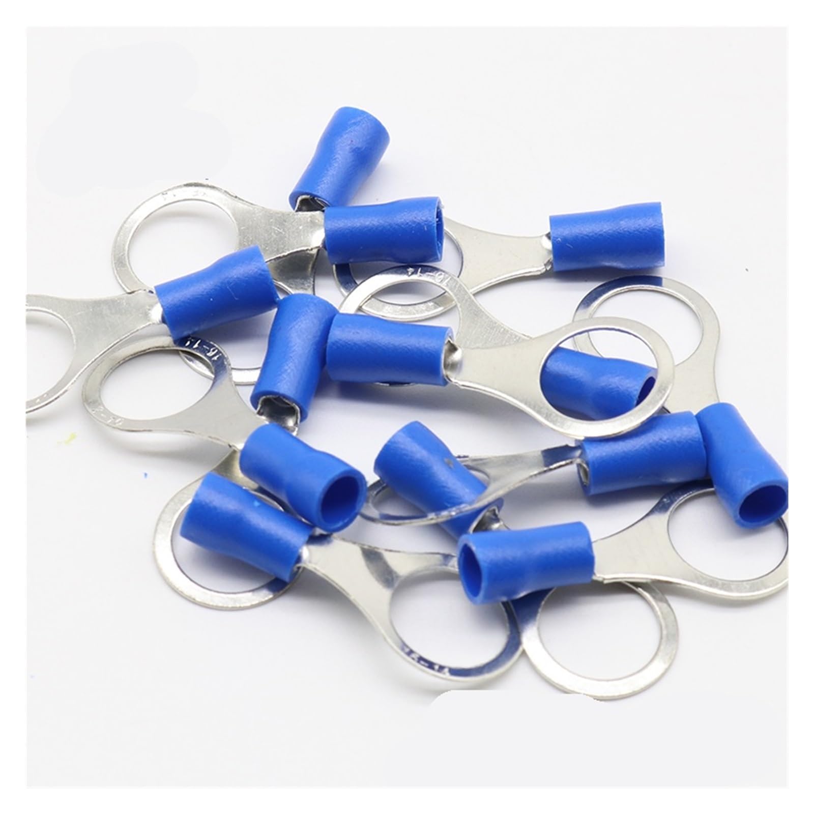 RV2-10 Blue Ring insulated terminal Cable Wire Connector suit 1.5-2.5mm cable Crimp Terminal 100PCS/Pack RV2.5-10 RV von JVNTOPIHW
