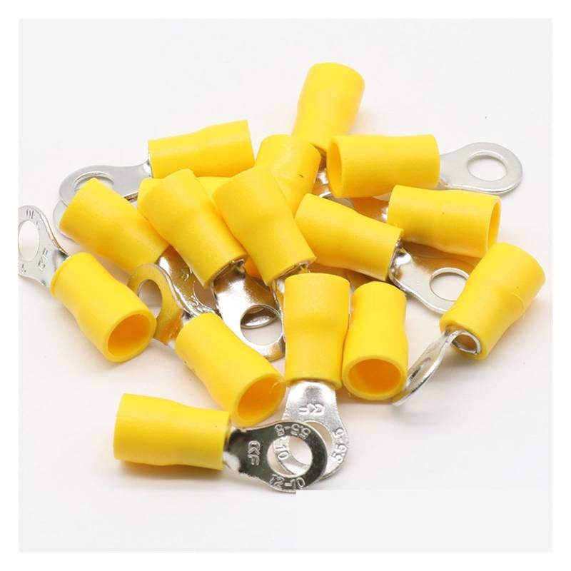 RV5.5-5 Yellow Ring insulated terminal cable Crimp Terminal 100PCS/Pack suit 4-6mm2 Cable Wire Connector RV5-5 RV von JVNTOPIHW