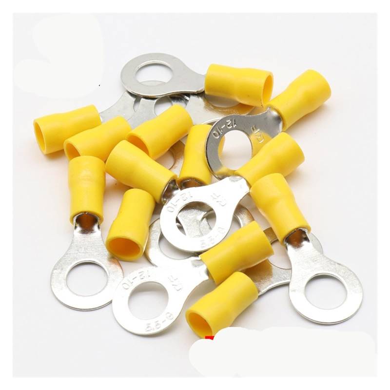 RV5.5-8 Yellow Ring insulated terminal suit 4-6mm2 Cable Wire Connector cable Crimp Terminal 50PCS/Pack RV5-8 RV von JVNTOPIHW