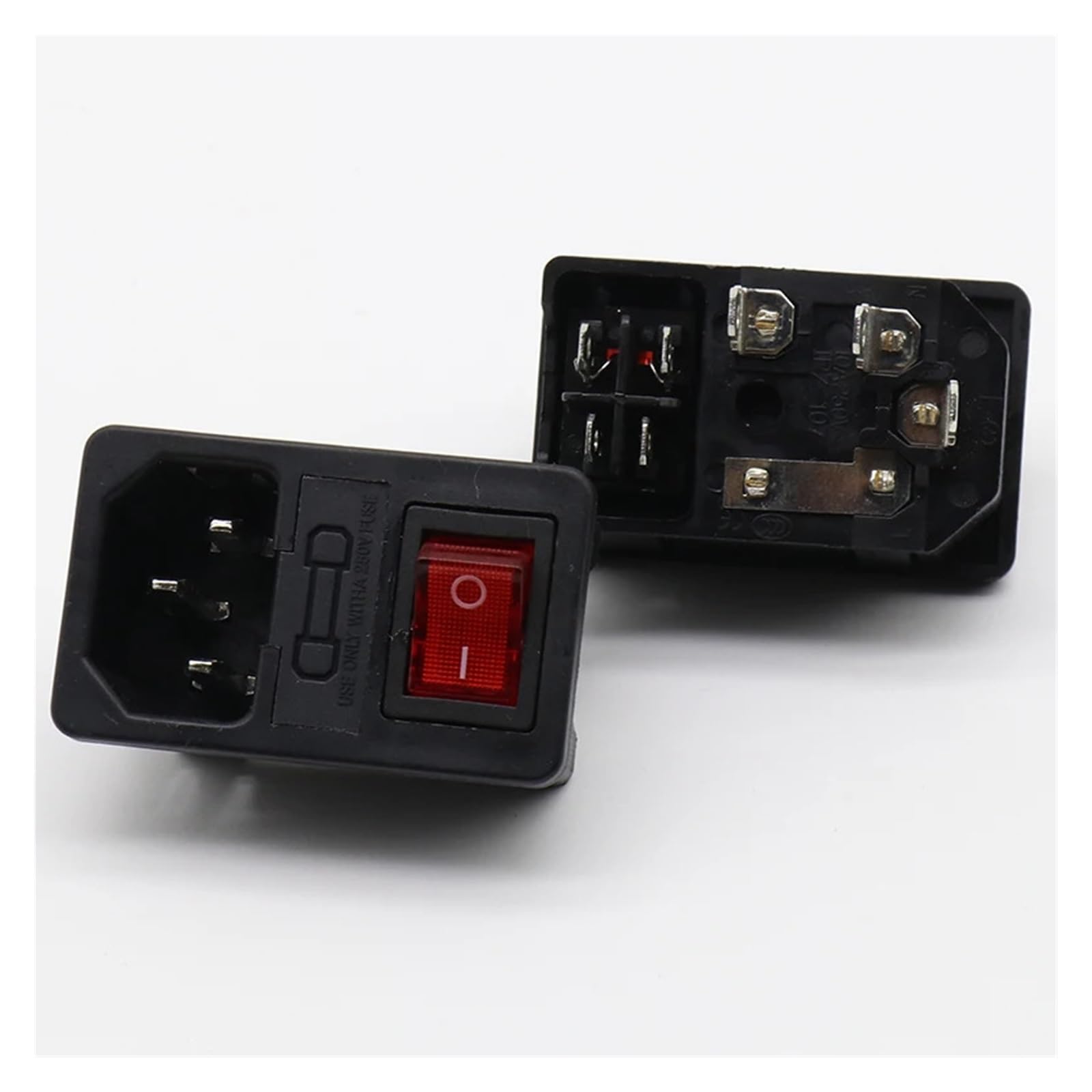 Red Rocker Switch Fused IEC 320 C14 Inlet Power Socket Fuse Switch Connector Connector Red Rocker Switch Fused IEC 320 C14 Inlet Power Socket Fuse Switch Connector Connector von JVNTOPIHW