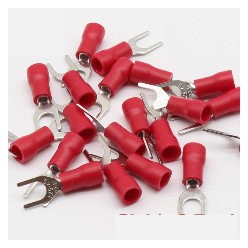 SV1.25-4 Red 22~16AWG Wire Crimp pressed terminals Cable Wire Connector 100PCS/Pack SV1-4 SV von JVNTOPIHW