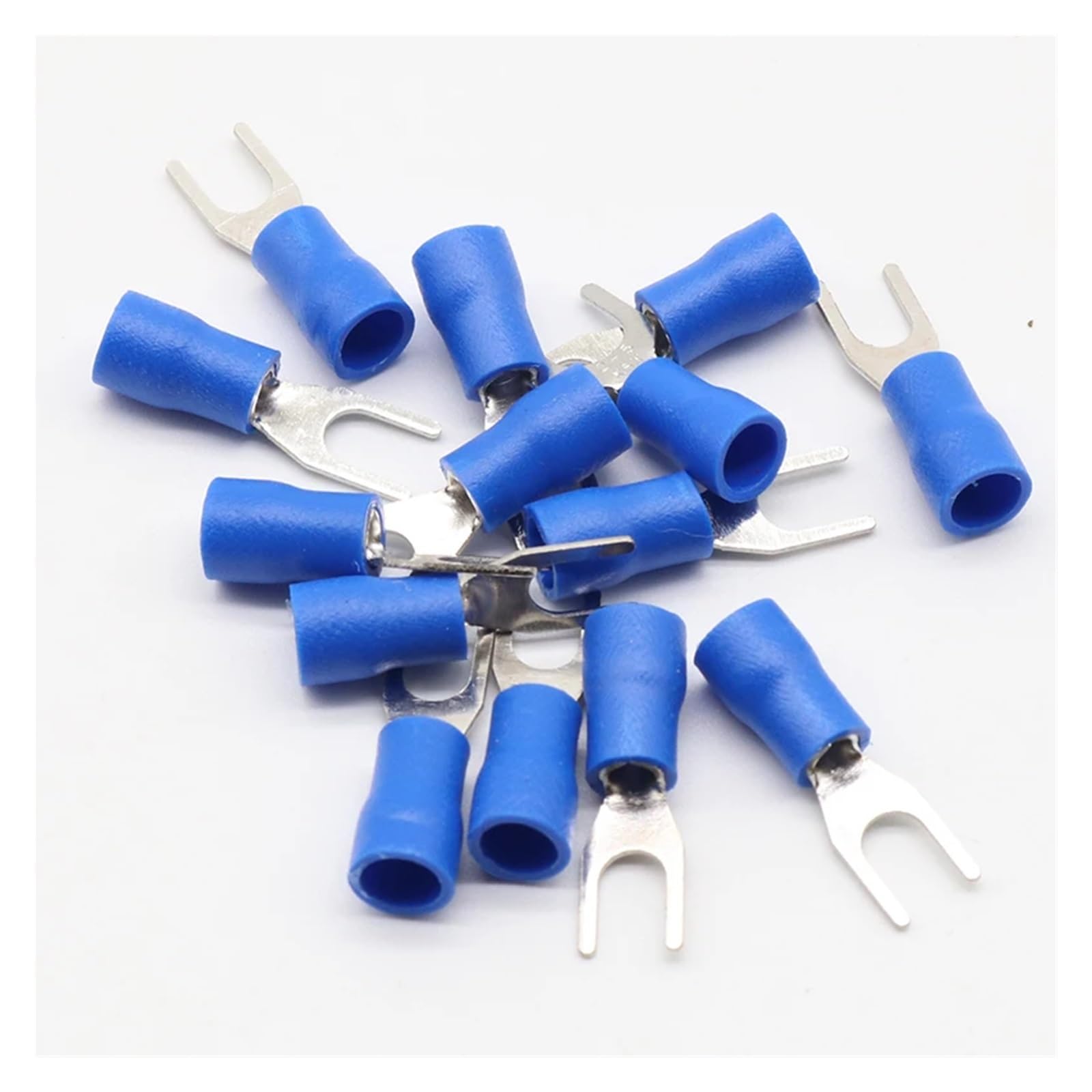 SV2-4 Blue Furcate Cable Wire Connector 100PCS/Pack Furcate Pre-Insulating Fork Spade 16~14AWG Wire Crimp Terminals SV2.5-4 SV SV2-4 Blue Furcate Cable Wire Connector 100PCS/Pack Furcate Pre-Insulating Fork Spade 16~14AWG Wire Crimp Terminals SV2.5-4 SV von JVNTOPIHW