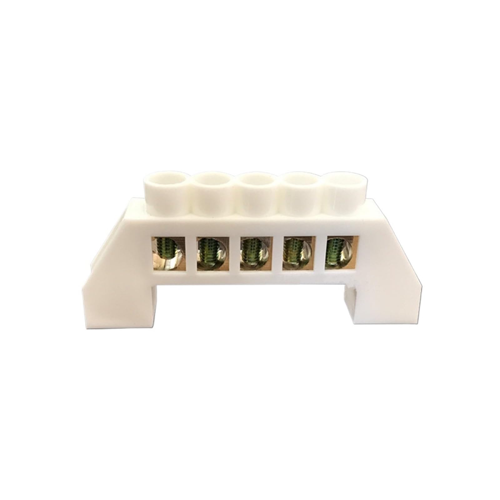 White Screw Brass terminal block Earth And Neutral block with 5 Pole White Screw Brass terminal block Earth And Neutral block with 5 Pole von JVNTOPIHW