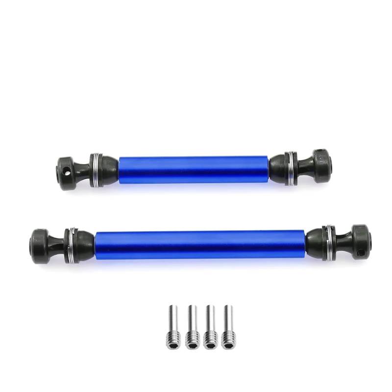 JVRWSC Für Axial Für RBX10 Für Ryft 1/10 2 Stücke Metall Antriebswelle CVD Antriebswelle RC Crawler Auto Upgrade Teile Zubehör RC Spielzeugautoteile(Blue) von JVRWSC