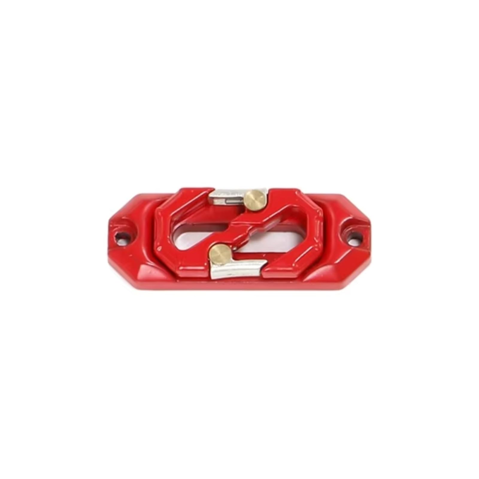 JVRWSC Für Axial Für Scx10 Für Traxxas Für Trx4 1/10 Magnet Winde Seilführung Hawse Seilführung Schutz Und Anhängerkupplung Haken Upgrade Teile RC Spielzeugautoteile(Red) von JVRWSC