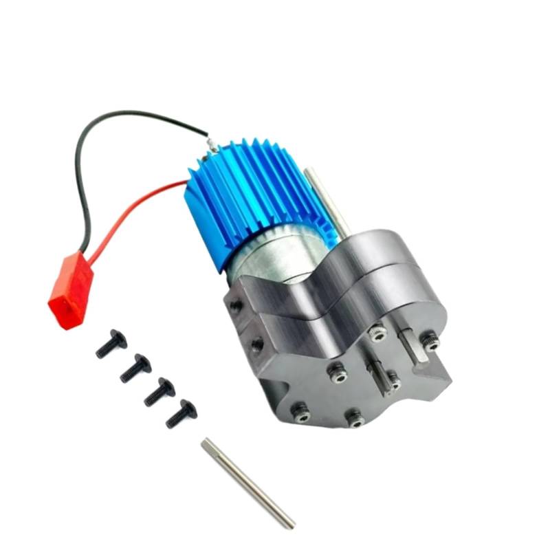JVRWSC Für MN Für D90 D99 MN99S Metall 370 Motor Getriebe Getriebe BoxRC Auto Upgrades Teile Zubehör RC Spielzeugautoteile(Titanium) von JVRWSC