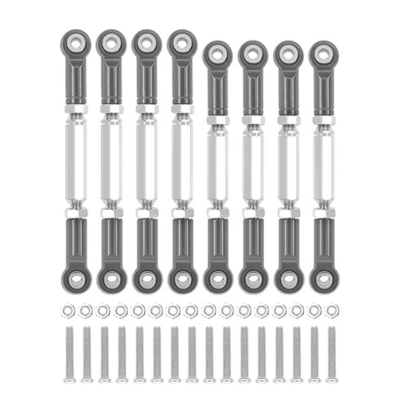 JVRWSC Für MN Für D90 MN91 MN96 MN98 MN99S Metall Für Chassis Link Stange Zugstange Spurstange Verknüpfung RC Auto Upgrades Teile Zubehör RC Spielzeugautoteile(Multi-Colored) von JVRWSC