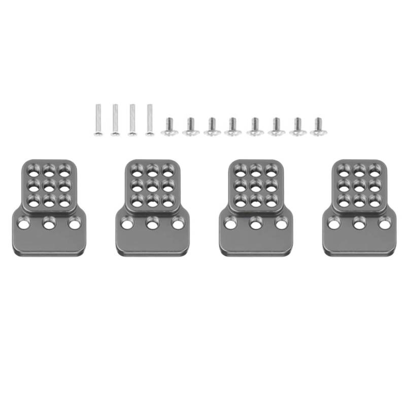 JVRWSC Für MN Für D90 MN99S 4 Stücke Metall Einstellbare Stoßdämpfer Halterung Extender Für Seat RC Auto Upgrade Teile RC Spielzeugautoteile(Gray) von JVRWSC