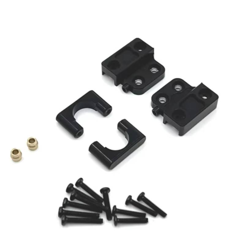 JVRWSC Für MN82 LC79 1/12 Metall Hinterachse Stoßdämpfer Für Blattfedern Feste Für Seat Halterung RC Auto Upgrade Teile Zubehör RC Spielzeugautoteile(Black) von JVRWSC