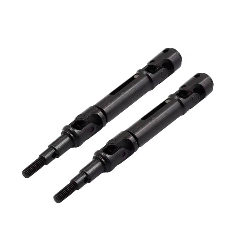 JVRWSC Für Mjx Für 14209 14210 1/14 2 Stücke Metall Antriebswelle CVD Antriebswelle RC Auto Upgrade Teile Zubehör RC Spielzeugautoteile(Black) von JVRWSC
