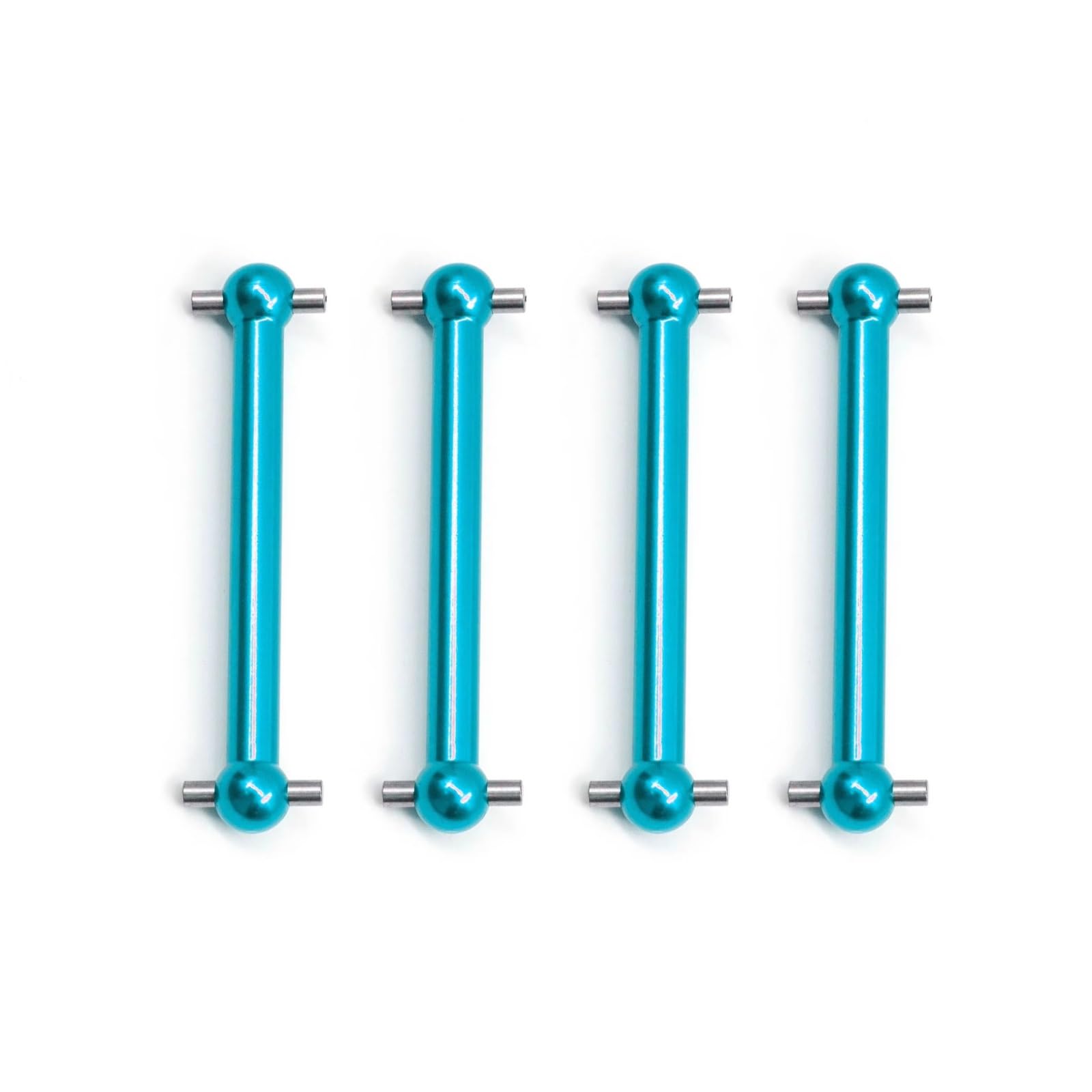 JVRWSC Für Tamiya Für TT-02B 1/10 4Pcs Metall Für Universal Antriebswelle Antriebswelle CVD Dogbone RC Auto Upgrades Teile RC Spielzeugautoteile(Blue) von JVRWSC