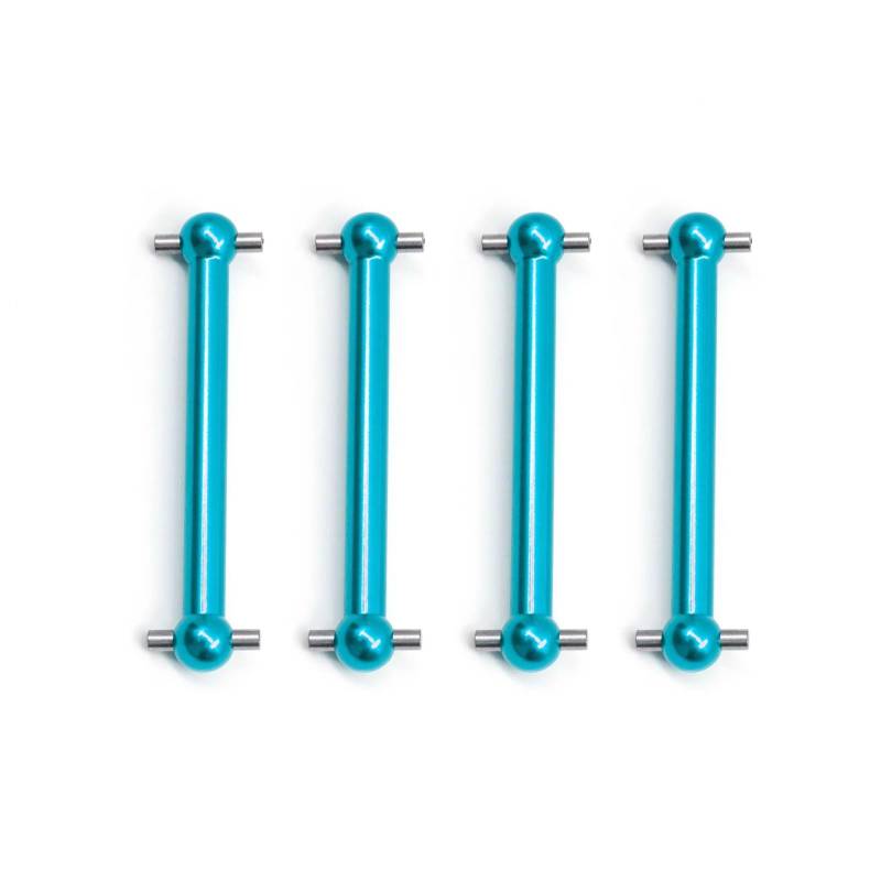JVRWSC Für Tamiya Für TT-02B 1/10 4Pcs Metall Für Universal Antriebswelle Antriebswelle CVD Dogbone RC Auto Upgrades Teile RC Spielzeugautoteile(Blue) von JVRWSC
