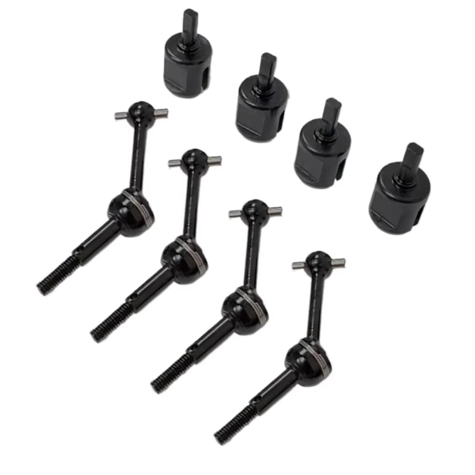 JVRWSC Für Tamiya Für TT01 Für TT02 TT01D TT01E 1/10 Stahl Metall Antriebswelle CVD Joint Tasse Differential Tasse RC Auto Upgrade Teile Zubehör RC Spielzeugautoteile(CVD and Joint Cup) von JVRWSC