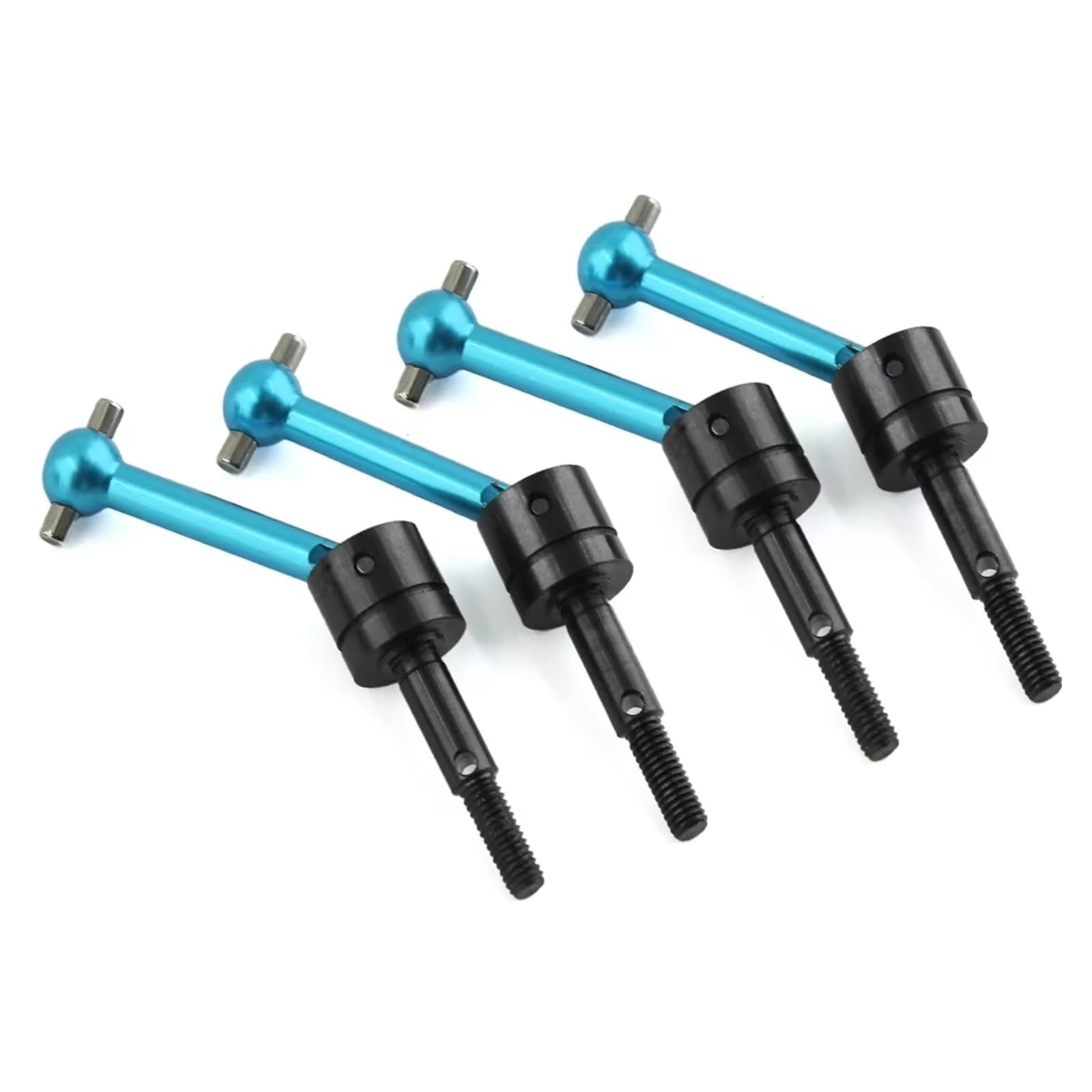 JVRWSC Für Tamiya Für TT01 Für TT02 TT01D TT01E TA04 1/10 4 Stücke Metall Für Universal Antriebswelle Antriebswelle CVD 53792 RC Auto Upgrades Teile RC Spielzeugautoteile(Blue) von JVRWSC