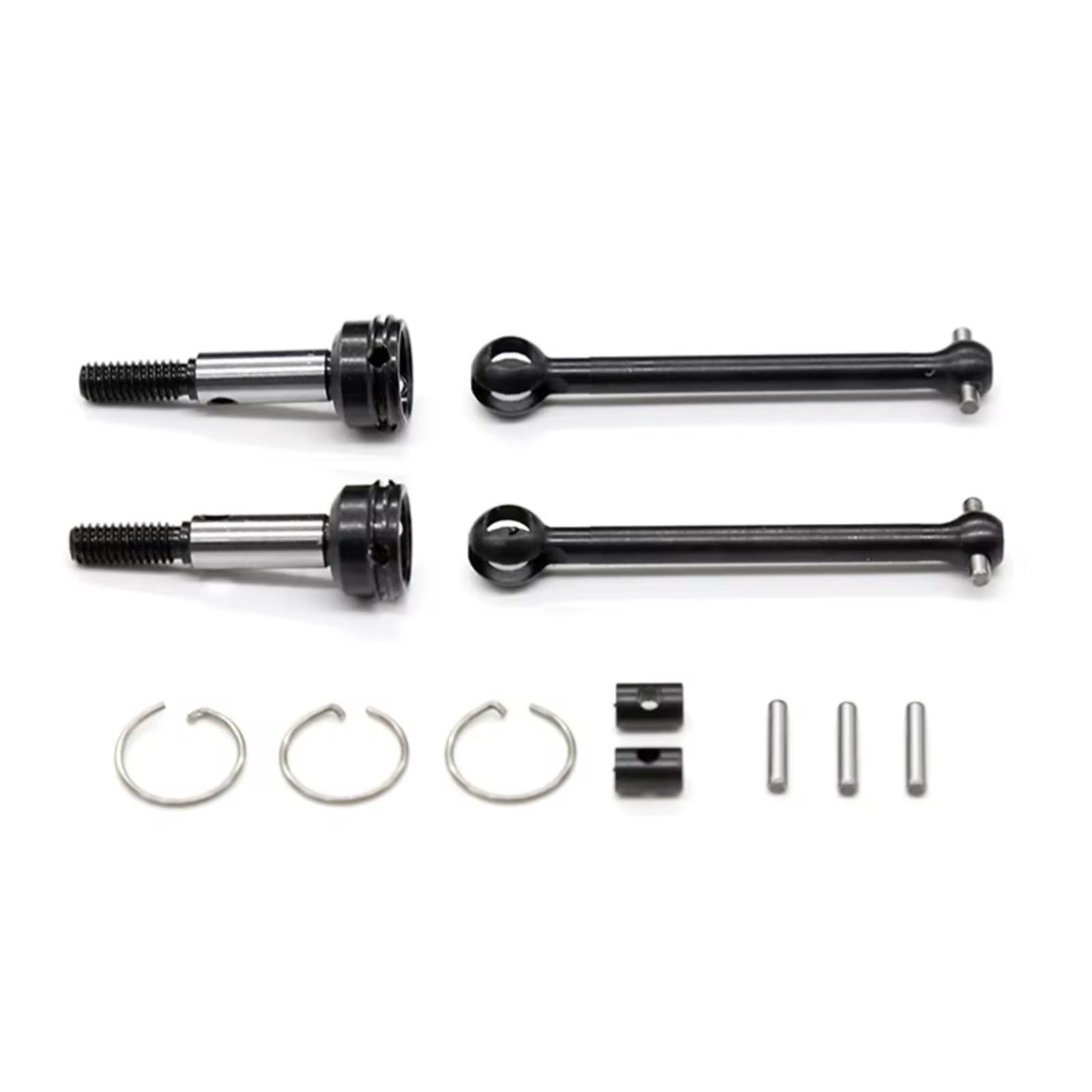 JVRWSC Für Tamiya Für XV01 TC01 1/10 Vordere Und Hintere Antriebswelle CVD 54515 54516 42mm 39mm RC Auto Upgrade Teile Zubehör RC Spielzeugautoteile(Front) von JVRWSC