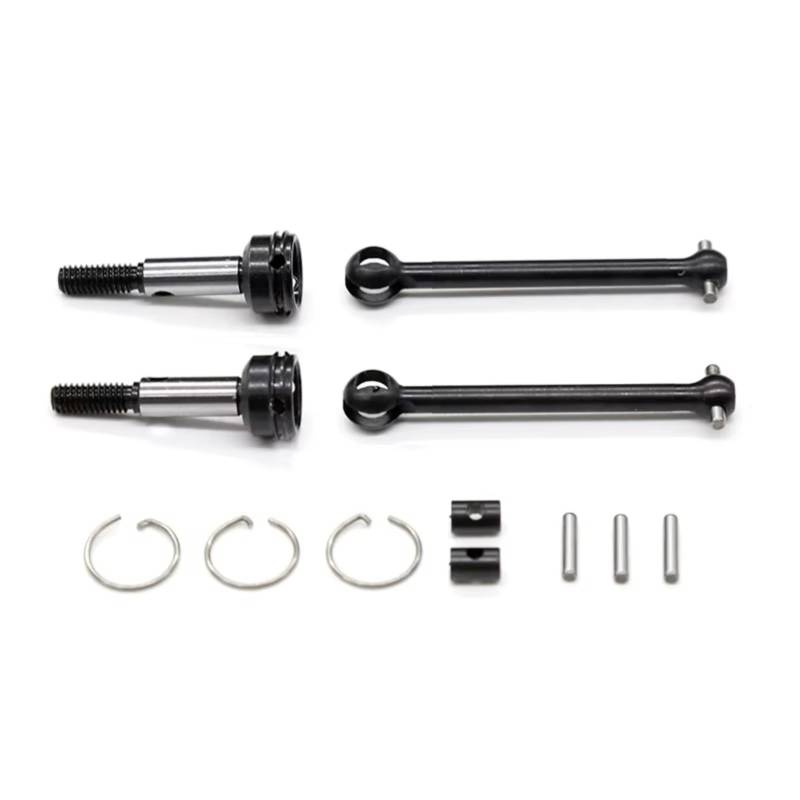 JVRWSC Für Tamiya Für XV01 TC01 1/10 Vordere Und Hintere Antriebswelle CVD 54515 54516 42mm 39mm RC Auto Upgrade Teile Zubehör RC Spielzeugautoteile(Front) von JVRWSC