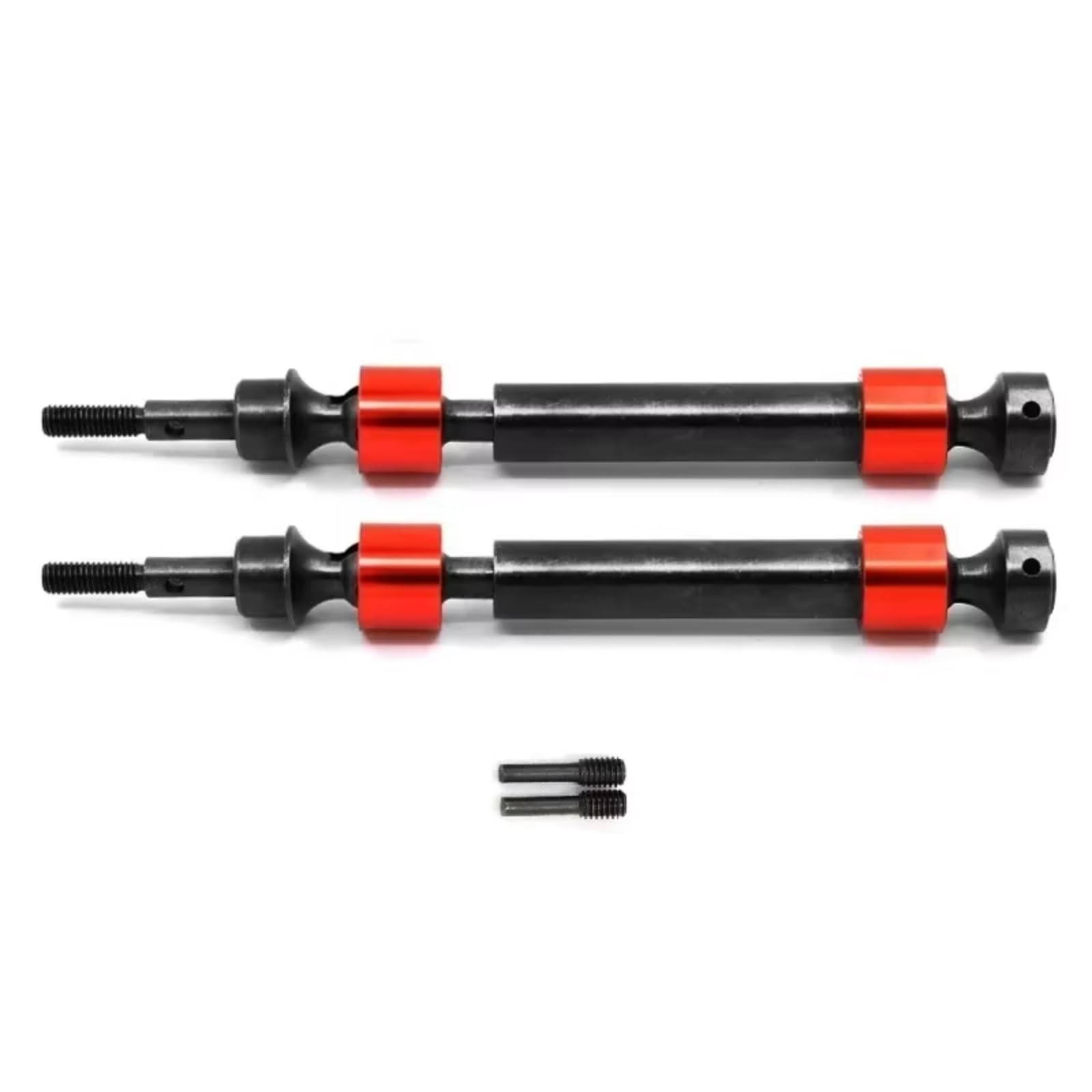 JVRWSC Für Traxxas Für Maxx Für E-Maxx Für T-Maxx 1/10 Gehärtete Stahl Splined CVD Antriebswelle 5451X RC Auto Upgrade Teile Zubehör RC Spielzeugautoteile(Red,2pcs) von JVRWSC