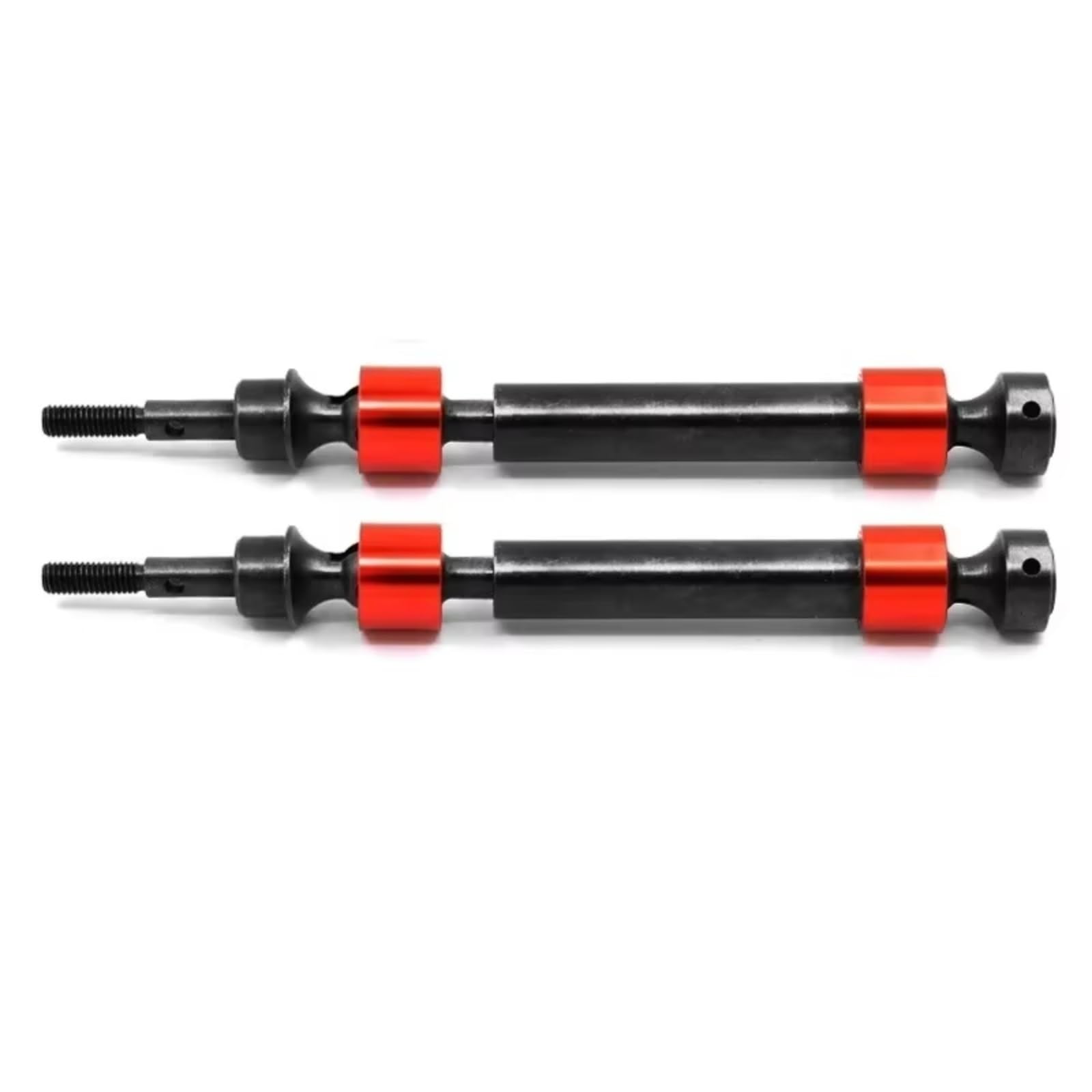 JVRWSC Für Traxxas Für Maxx Für E-Maxx Für T-Maxx 1/10 Gehärtete Stahl Splined CVD Antriebswelle 5451X RC Auto Upgrade Teile Zubehör RC Spielzeugautoteile(Red,2pcs) von JVRWSC