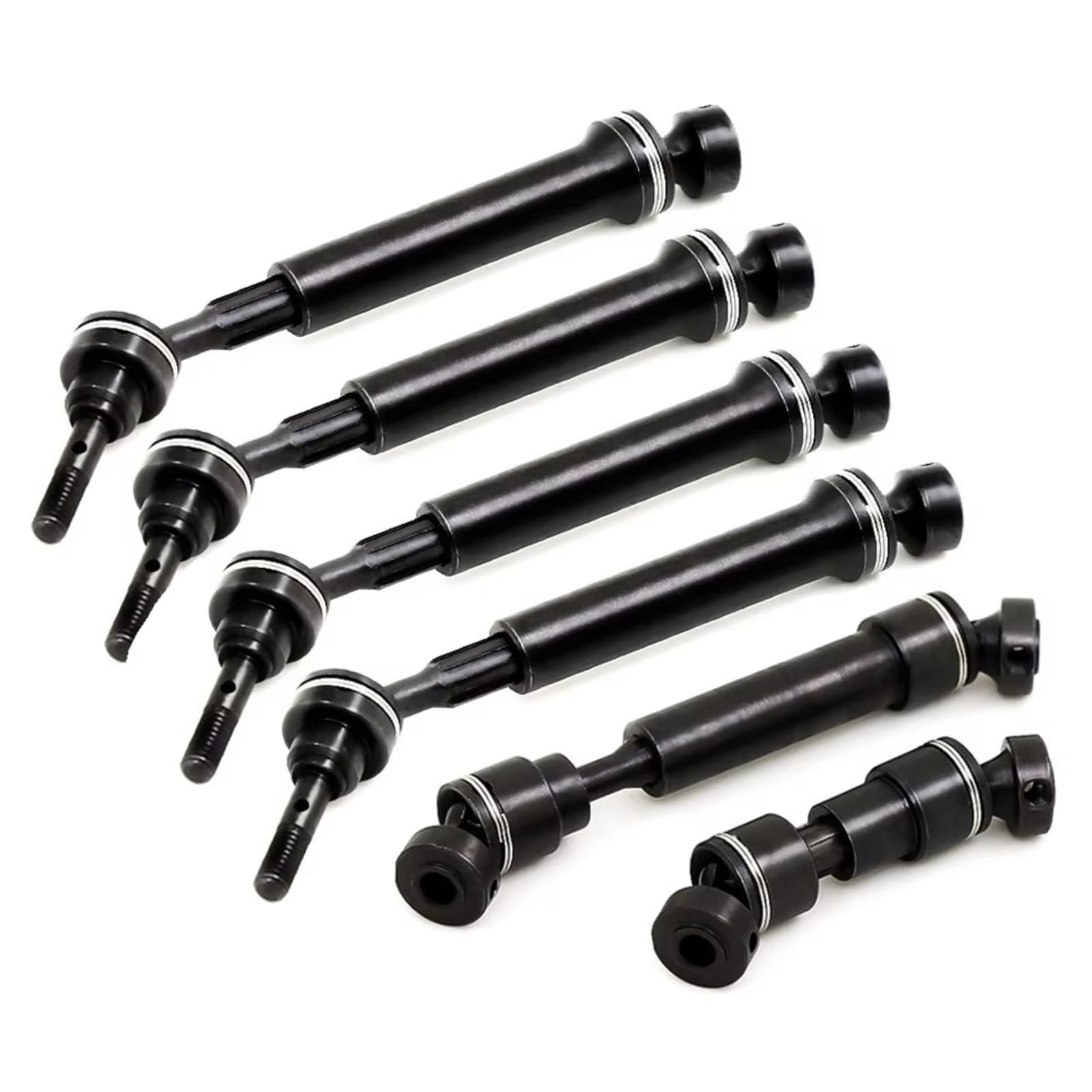 JVRWSC Für Traxxas Für Summit Für E-Revo Für Vxl 1/16 Gehärtetem Stahl Vorne Hinten Mitte Antriebswelle 7151 7250R RC Auto Upgrade Teile RC Spielzeugautoteile(Size3) von JVRWSC