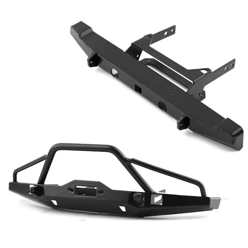 JVRWSC Für Traxxas Für Trx4 Für Axial Für Scx10 Für Lcg 1/10 Metall Vorderen Und Hinteren Stoßfänger RC Crawler Auto Upgrade Teile Zubehör RC Spielzeugautoteile(Front and Rear) von JVRWSC