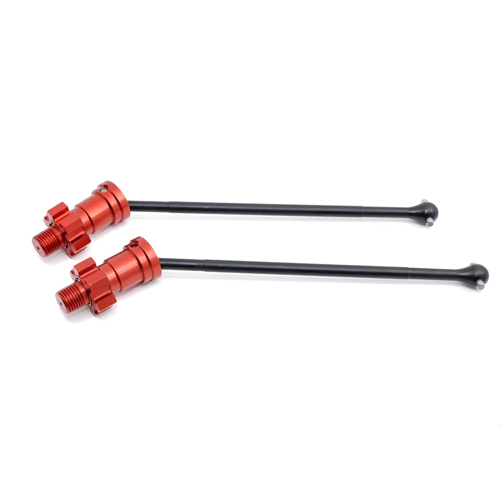 JVRWSC Für Traxxas Für X-Maxx Für Xmaxx Für 6S 8S 1/5 Für Monster Für Truck 2/4 Stücke Metall Vordere Und Hintere Antriebswelle CVD RC Spielzeugautoteile(Red,2pcs) von JVRWSC