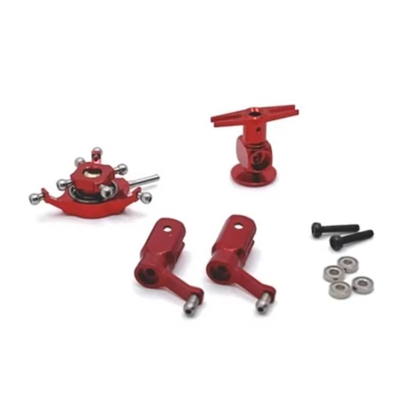 JVRWSC Für WLtoys Für XK K110 K110S K120 V977 V988 RC Fernbedienung Hubschrauber Upgrade Teile Metall Rotor Kopf Klemme Für Traverse Taumelscheibe RC Spielzeugautoteile(1 Set) von JVRWSC