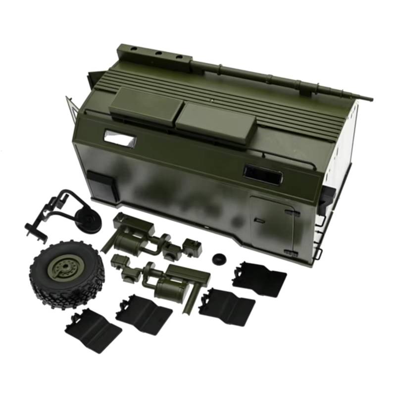 JVRWSC Für WPL Für B36 Hinten Trunk Kit RC LKW Auto Upgrades Teile Zubehör RC Spielzeugautoteile von JVRWSC