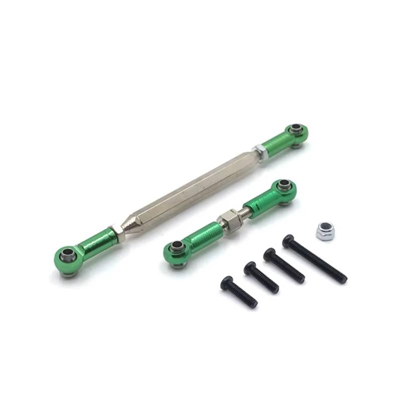 JVRWSC Für WPL Für C14 C24 B14 B24 B16 B36 Metall Einstellbare Lenkung Link Servo Link Stange Lenkgestänge RC Auto Upgrade Teile RC Spielzeugautoteile(MN Green) von JVRWSC