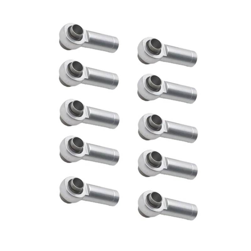 JVRWSC Für WPL Für C14 C24 Für MN Für D90 MN99S 10Pcs Metall M 2,5 Link Stange Spurstangenkopf Kugelgelenk RC Auto Upgrades Teile RC Spielzeugautoteile(Silver) von JVRWSC