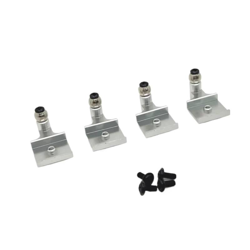 JVRWSC Für WPL Für C64 C64-1 1/16 Metall Schock Turm Stoßdämpfer Halterung RC Auto Upgrade Teile Zubehör RC Spielzeugautoteile(Silver) von JVRWSC