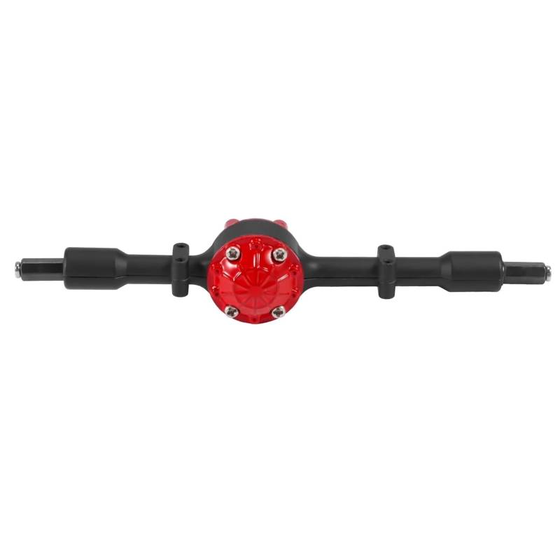 JVRWSC Für WPL Für D12 D22 D32 D42 C14 C24 C24-1 C34 B14 B24 B16 B36 Alle Metall Hinterachse Mit Stahl Getriebe RC Auto Upgrade Teile RC Spielzeugautoteile(Black) von JVRWSC