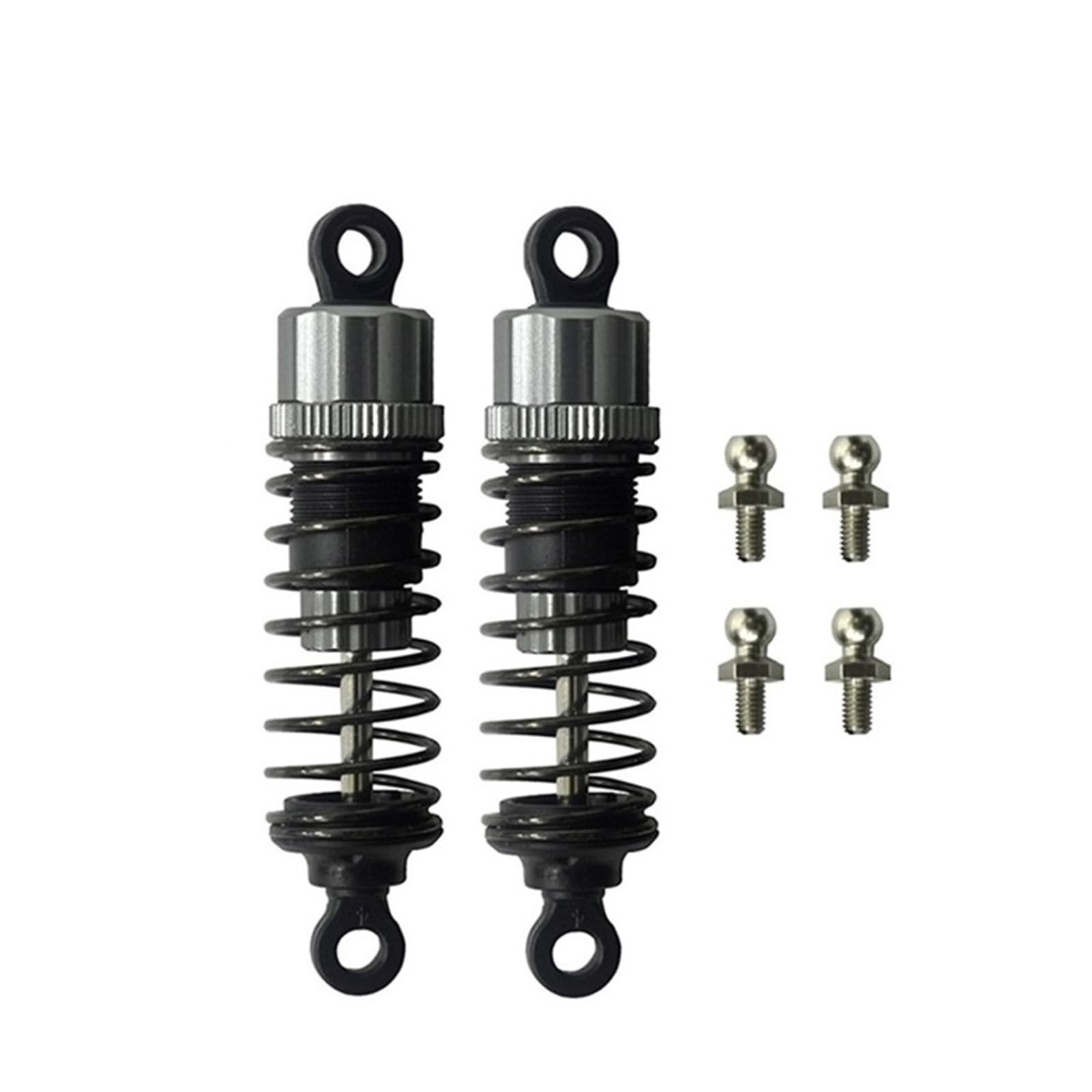 JVRWSC Kompatibel Mit HBX Für HAIBOXING 901 901A 903 903A 905 905A 1/12 RC Autoteile Zubehör Vorne Und Hinten Metallöl-Stoßdämpfer 90201 RC Spielzeugautoteile(2pcs Front) von JVRWSC