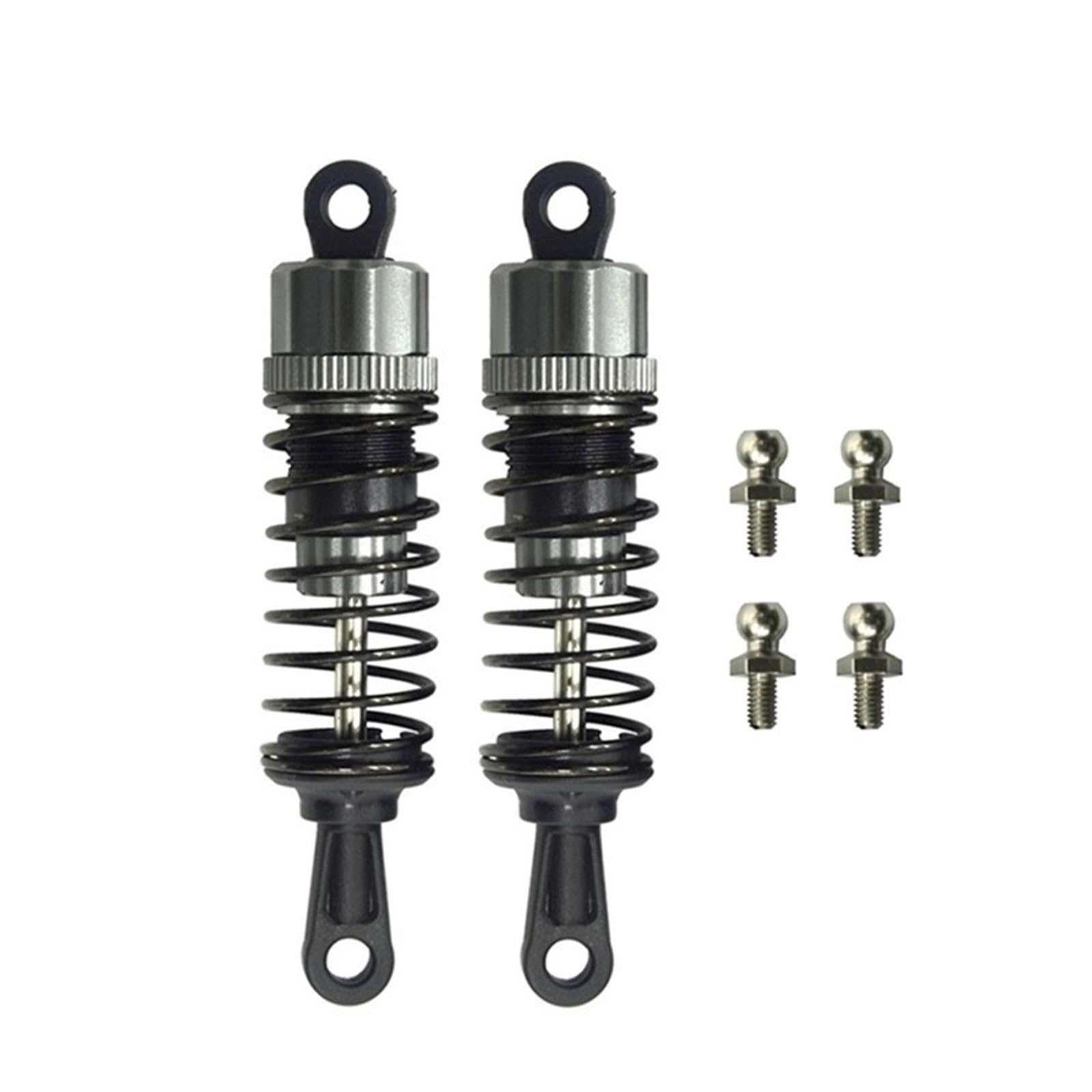 JVRWSC Kompatibel Mit HBX Für HAIBOXING 901 901A 903 903A 905 905A 1/12 RC Autoteile Zubehör Vorne Und Hinten Metallöl-Stoßdämpfer 90201 RC Spielzeugautoteile(2pcs Rear) von JVRWSC