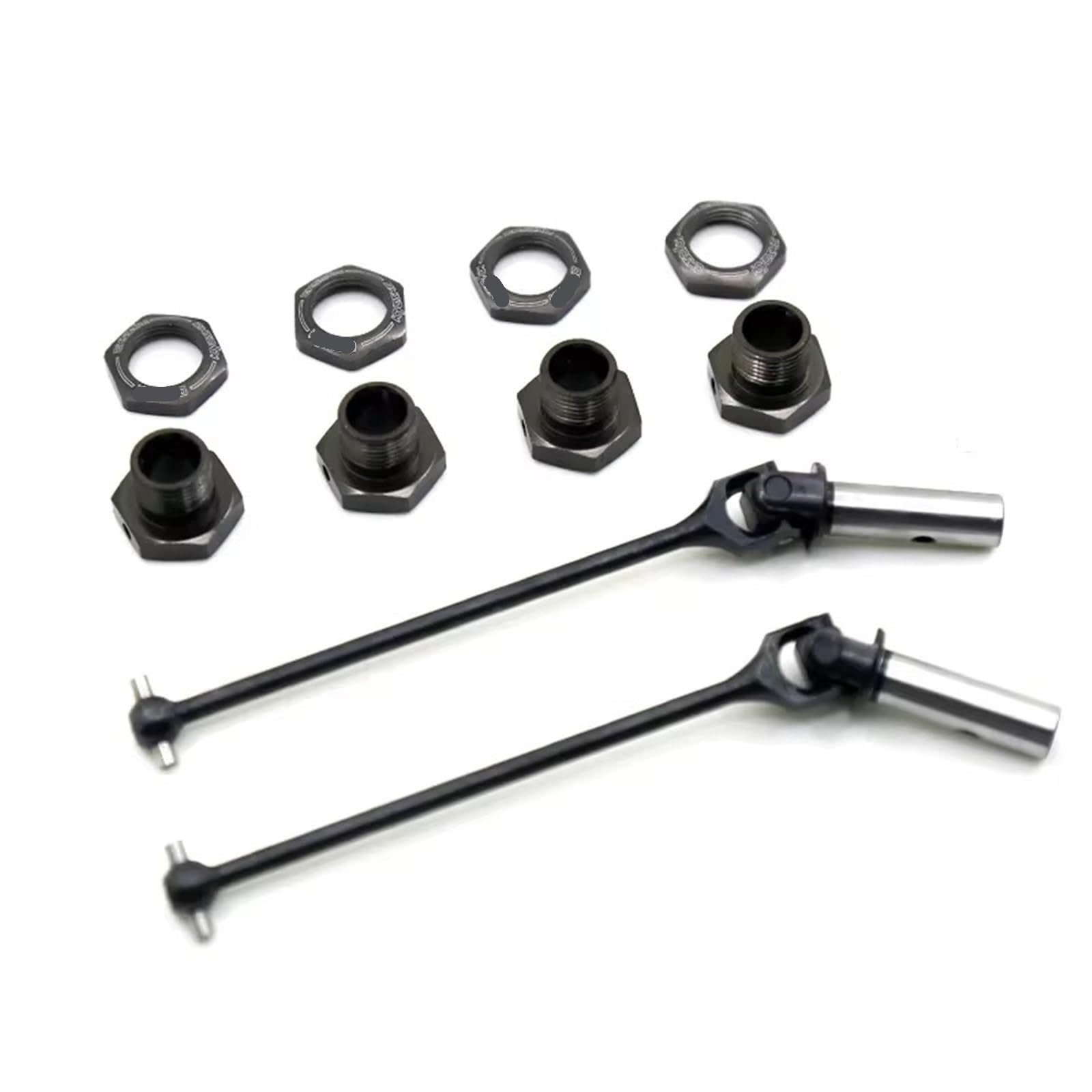 JVRWSC Kompatibel Mit Kyosho MP10 1/8 RC Car Upgrade Teile Zubehör Metall 94 Mm Antriebswelle CVD Antriebswelle Und 17 Mm Radsechskantadapter IF621 RC Spielzeugautoteile(1 Set) von JVRWSC
