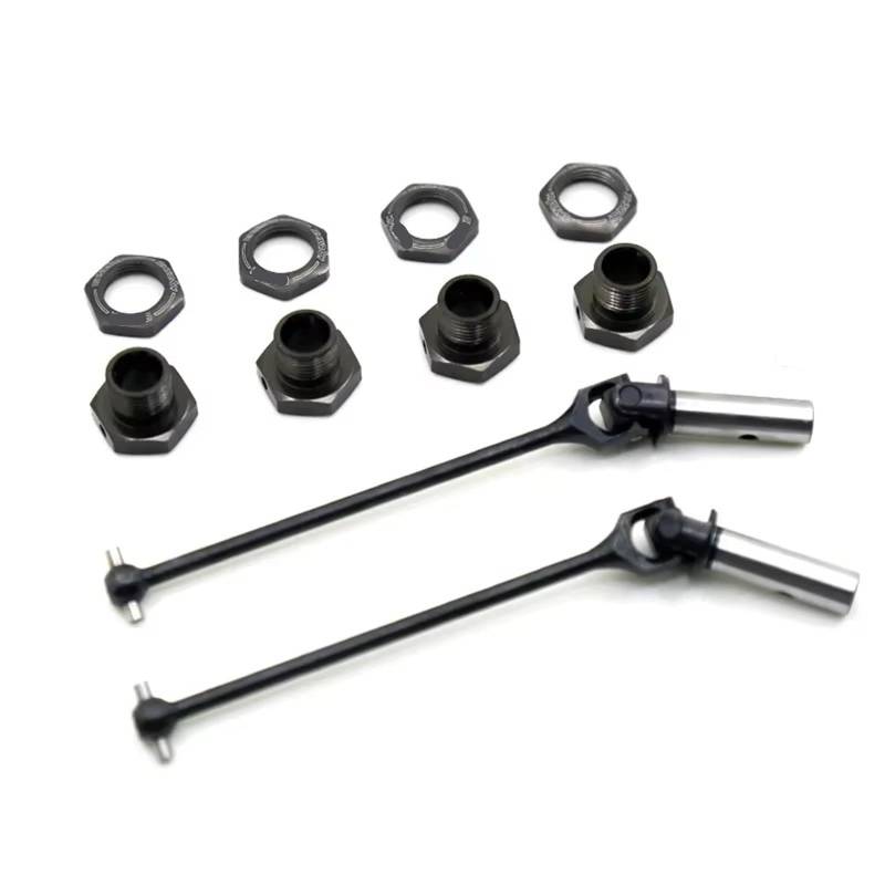 JVRWSC Kompatibel Mit Kyosho MP10 1/8 RC Car Upgrade Teile Zubehör Metall 94 Mm Antriebswelle CVD Antriebswelle Und 17 Mm Radsechskantadapter IF621 RC Spielzeugautoteile(1 Set) von JVRWSC
