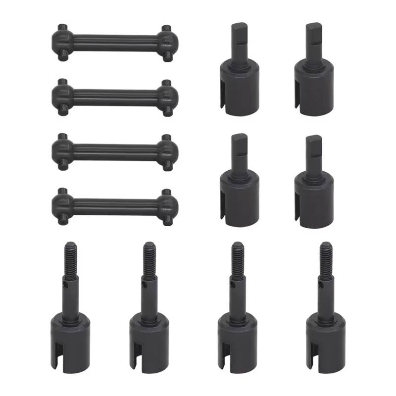 JVRWSC Kompatibel Mit Tamiya Für TT01 Für TT02 1/10 RC AutoteileHartstahl Metall Antriebswelle Getriebe Gelenkschale Differentialschale Radachsschale RC Spielzeugautoteile(1 Set) von JVRWSC