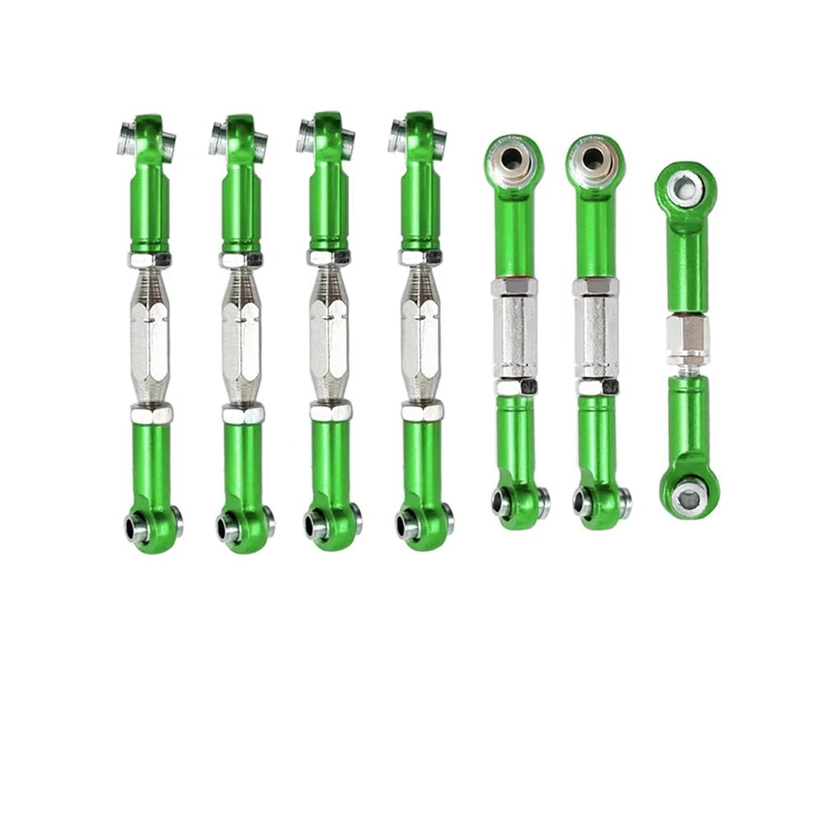 JVRWSC Kompatibel Mit Wltoys 144001 144002 144010 124007 124016 124017 124019 Metall Vorne Hinten Spurstange Gestänge Servo Link Rod Set RC Auto Teile RC Spielzeugautoteile(Green) von JVRWSC