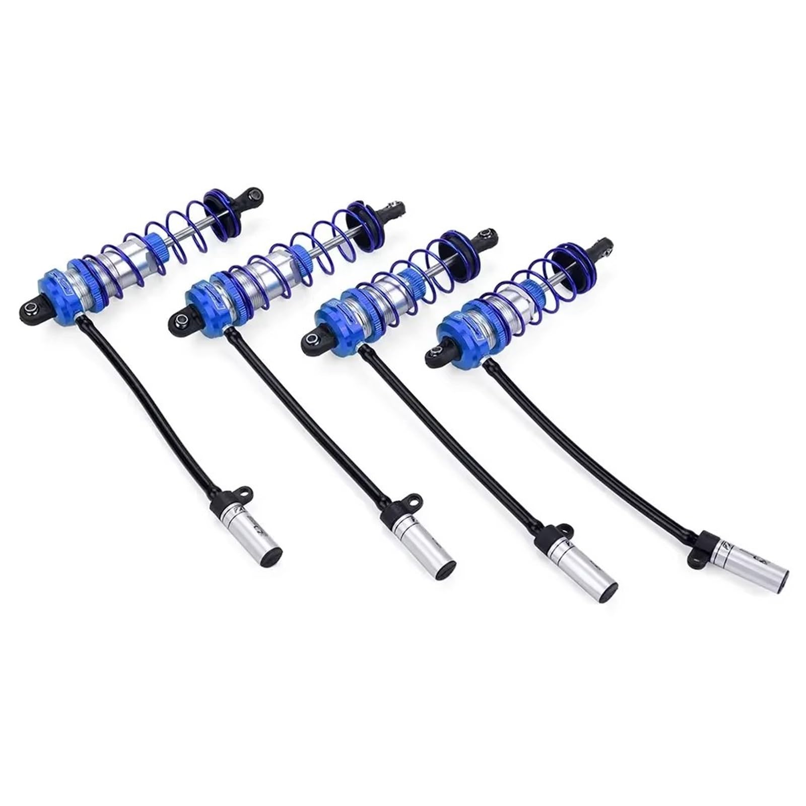 JVRWSC Kompatibel Mit ZD Für Racing Für Axial Für TRX4 1/10 RC Autoteile LKW Crawler Einstellbare Stoßdämpfer Hinterraddämpferaufhängung RC Spielzeugautoteile(Blue) von JVRWSC