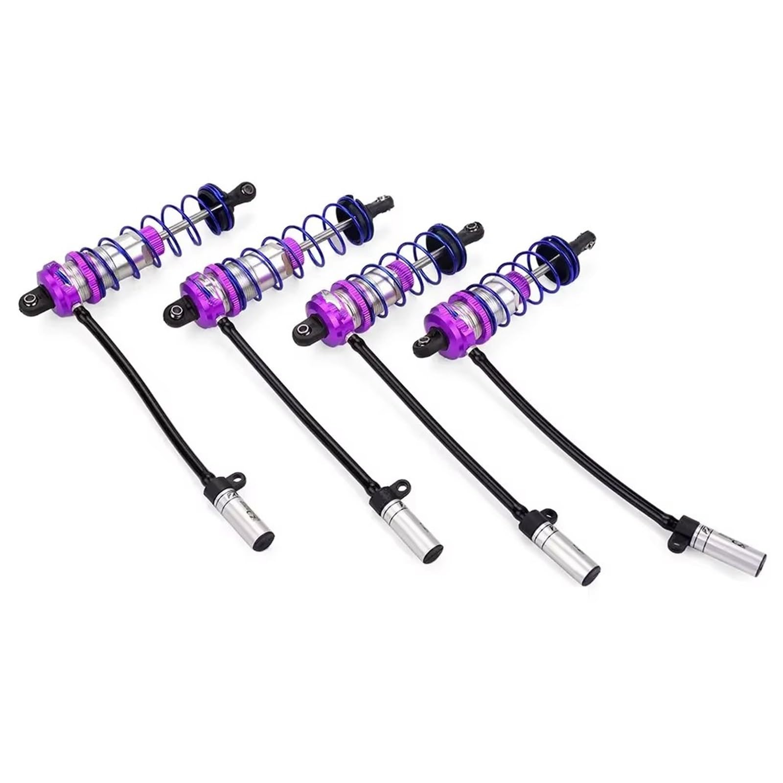 JVRWSC Kompatibel Mit ZD Für Racing Für Axial Für TRX4 1/10 RC Autoteile LKW Crawler Einstellbare Stoßdämpfer Hinterraddämpferaufhängung RC Spielzeugautoteile(Purple) von JVRWSC